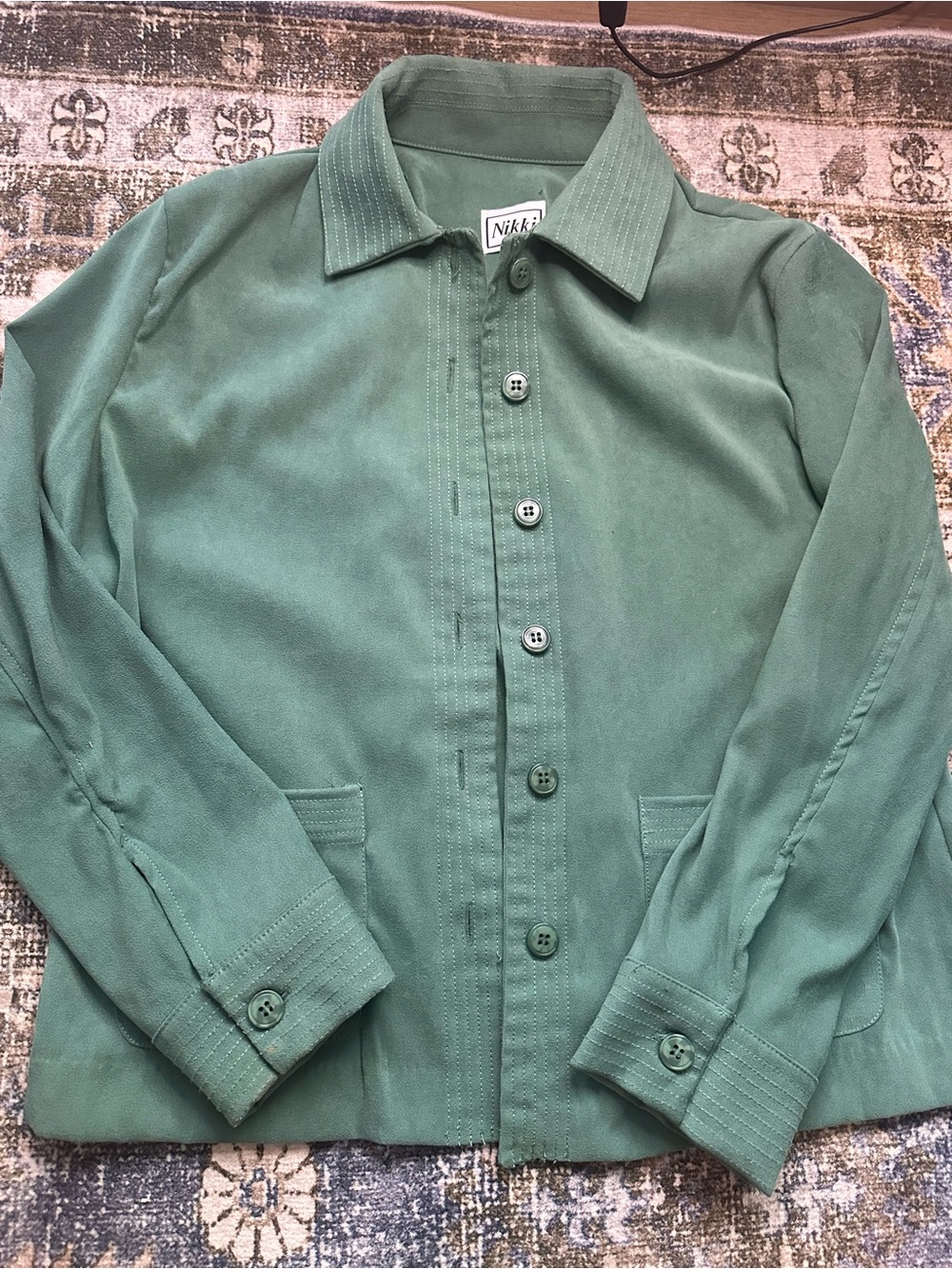 Nikki Green Button-Down Women's Shirt